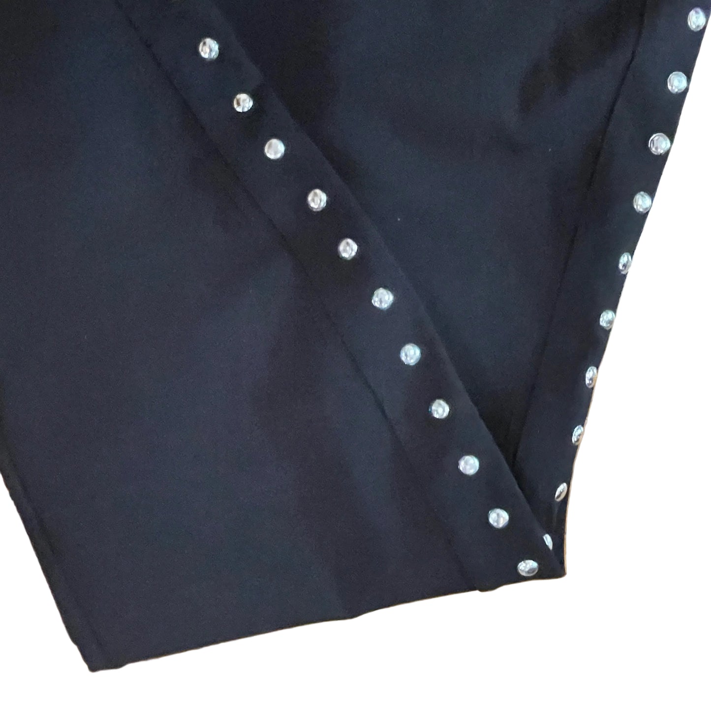 PLUS SIZE Women's Black Trendy Plus Size Studded Pull-On Bodycon Leggings