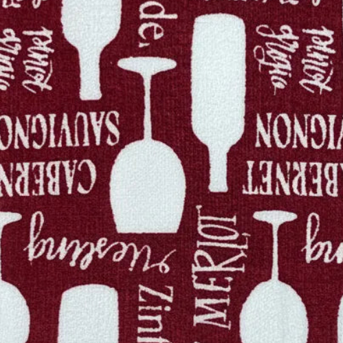 Kitchen Towels long Towels 15 x 25 Burgundy Wine
