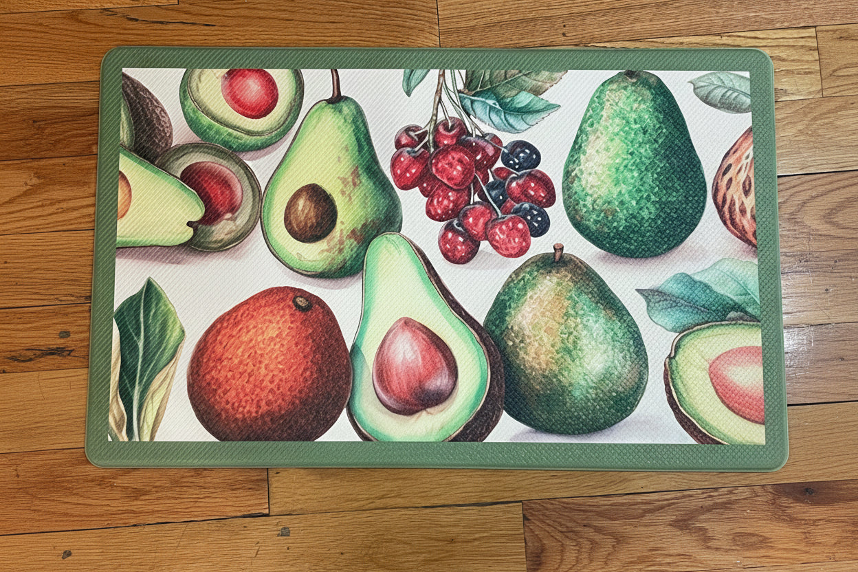 Kitchen Rug Mat Oil & Slip Resistant/ Water Repellent 18 x 30 PEAR Green