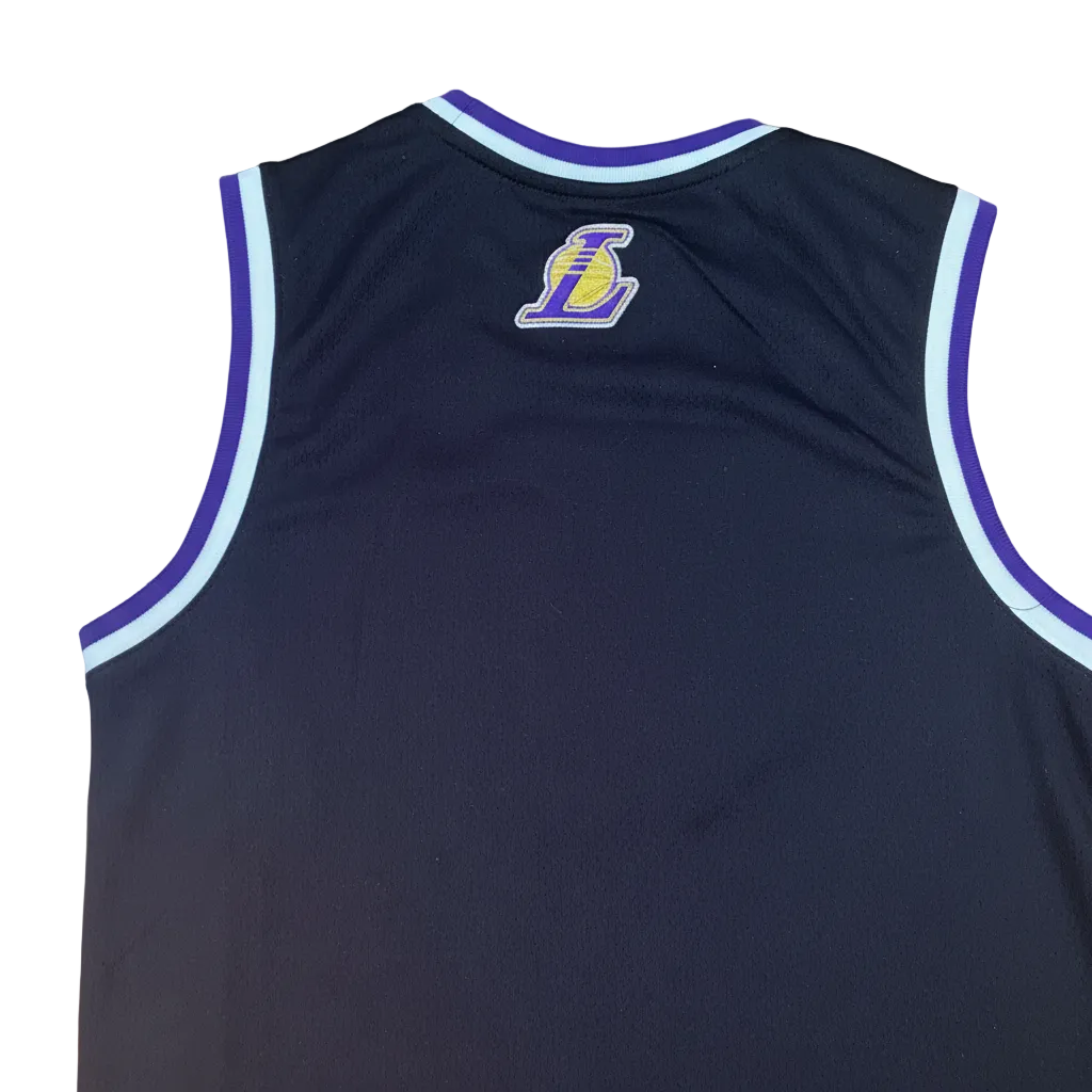 Men's NBA Official LA Lakers Basketball Mosaic Tank Vest Jersey Black