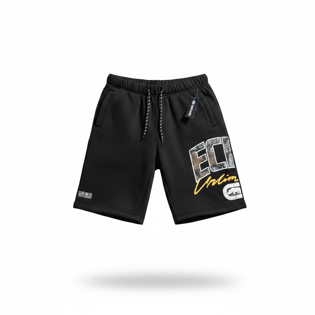 Men's Ecko Untld 10-Inch Powerblend Fleece Shorts BLACK