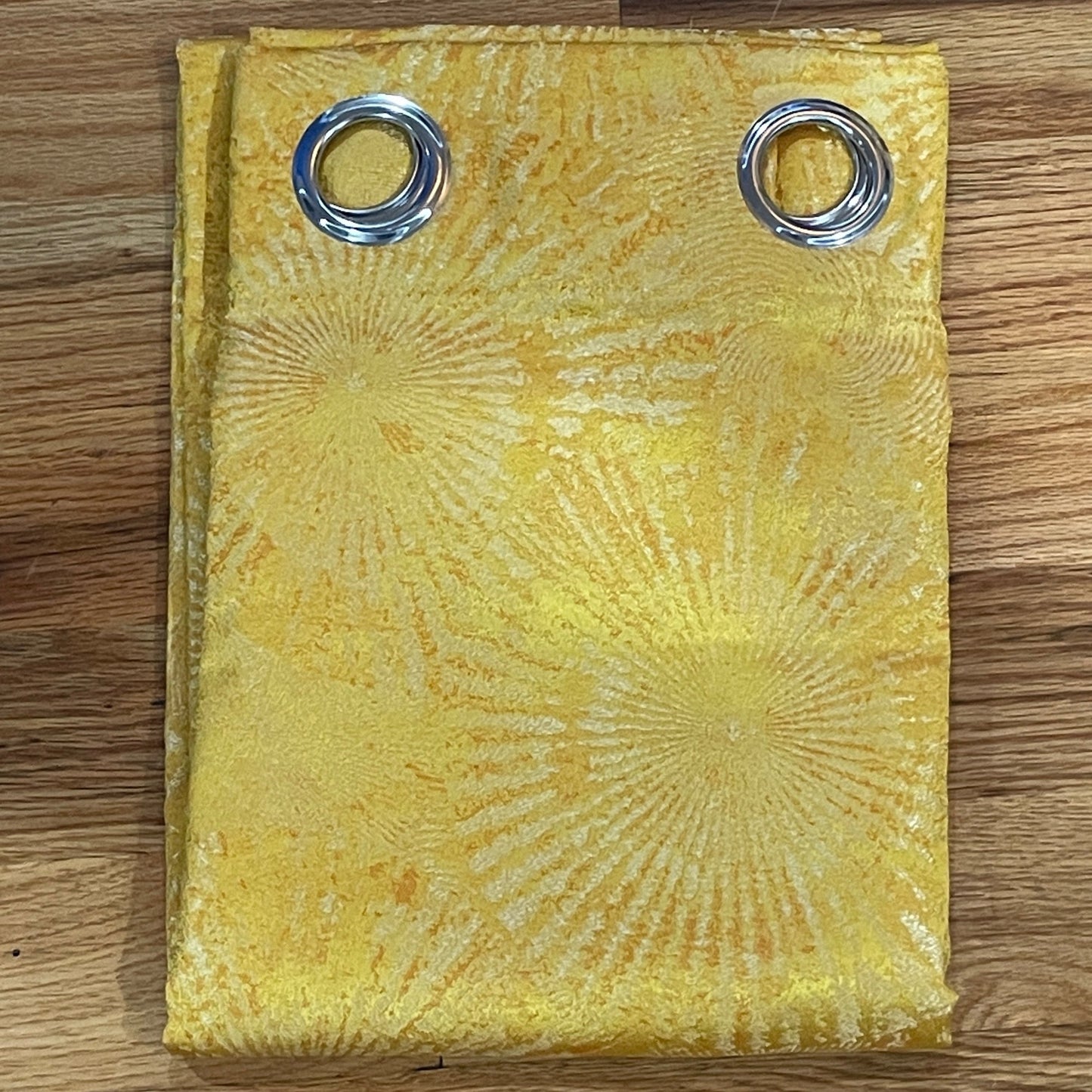 DANIELLE Pattern Panel Curtain Grommet Pattern Sunflower Golden Yellow
