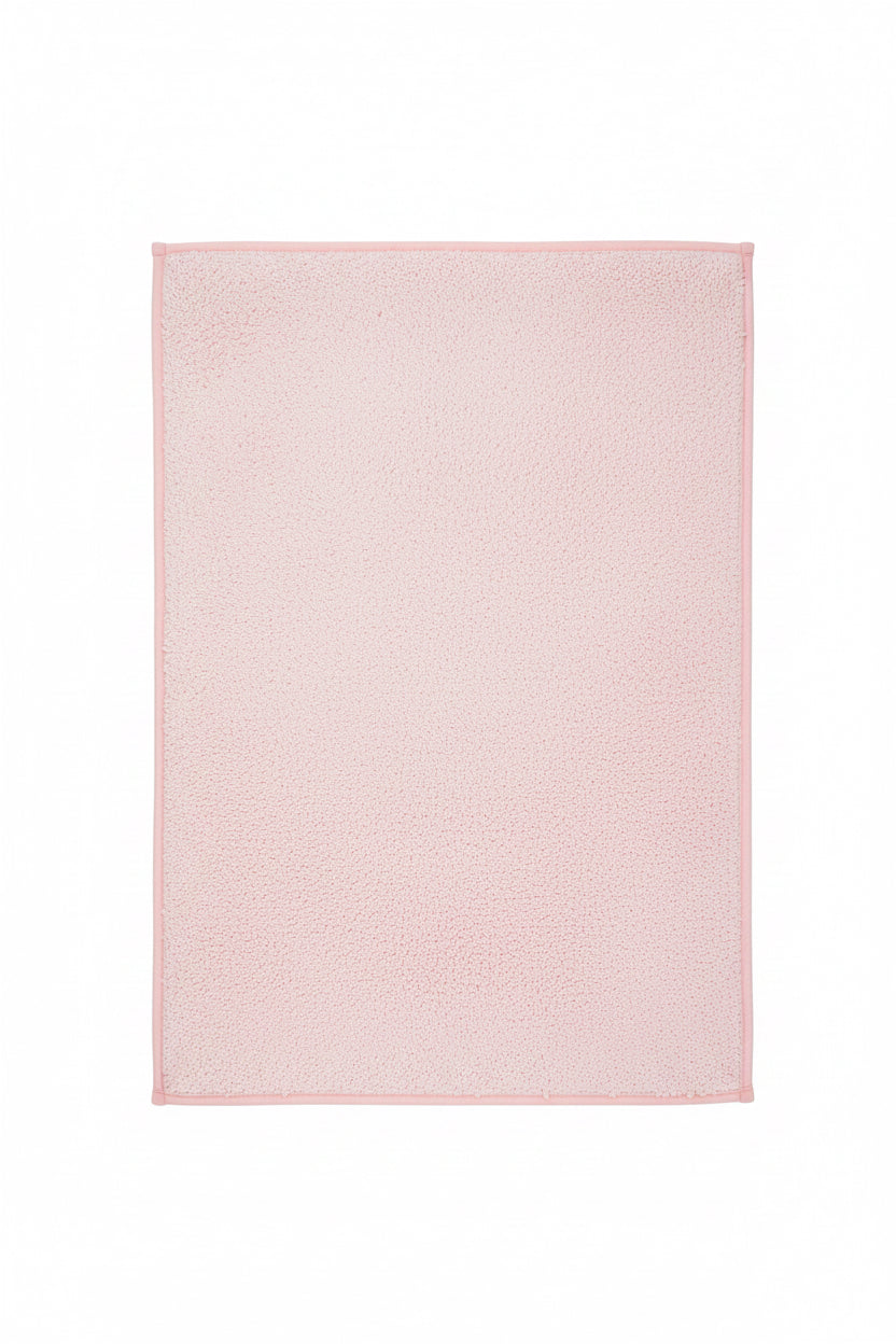 PANDORA 2 piece bathroom Mats Square Soft Rug set CORAL