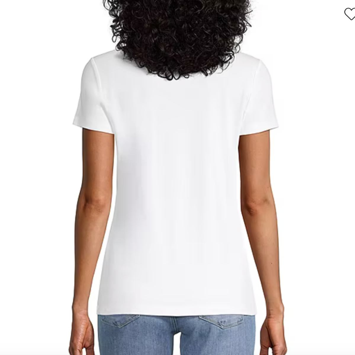 Women's Crew Neck 100% Short Sleeve T-Shirt White