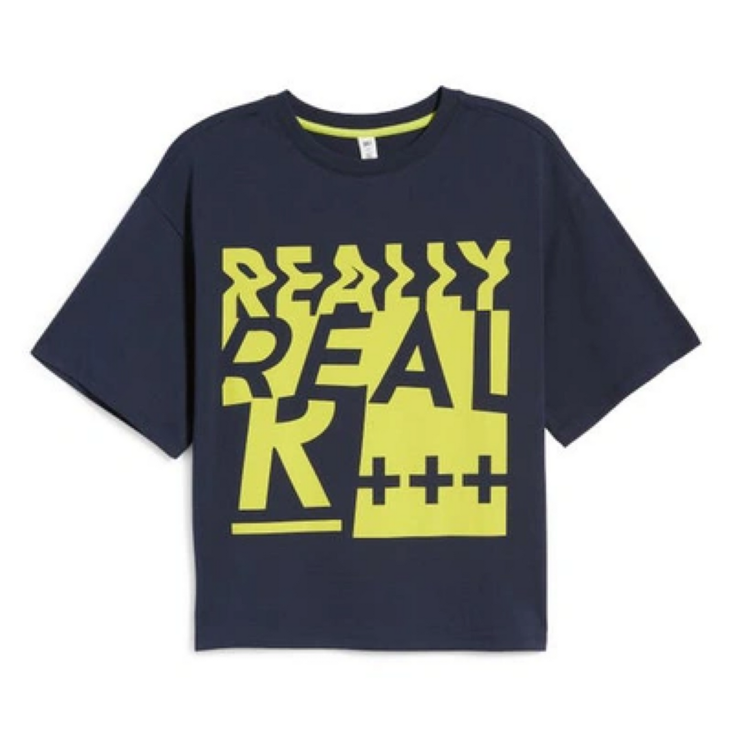 Women's Boxy Graphic Print " REALLY REAL" Tee T-Shirt