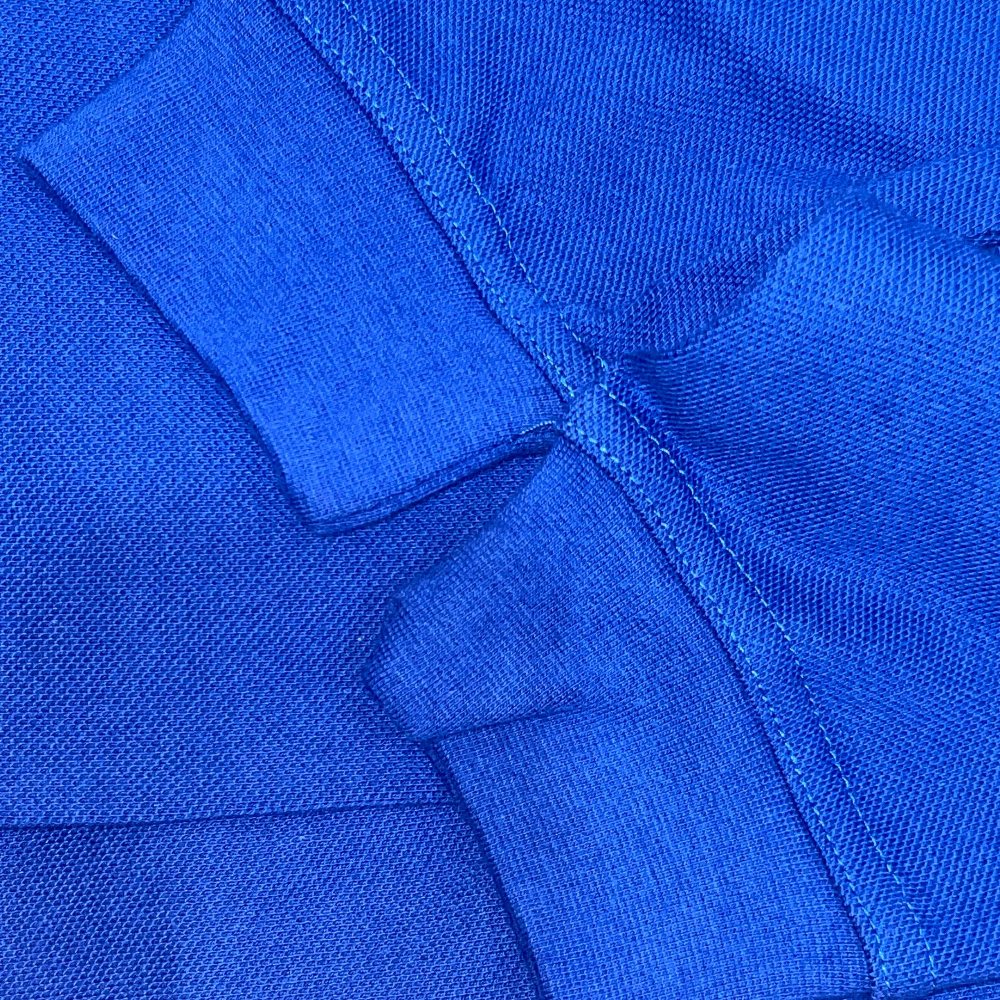 Men's 100% Cotton Long Sleeve Polo Shirt Royal Blue