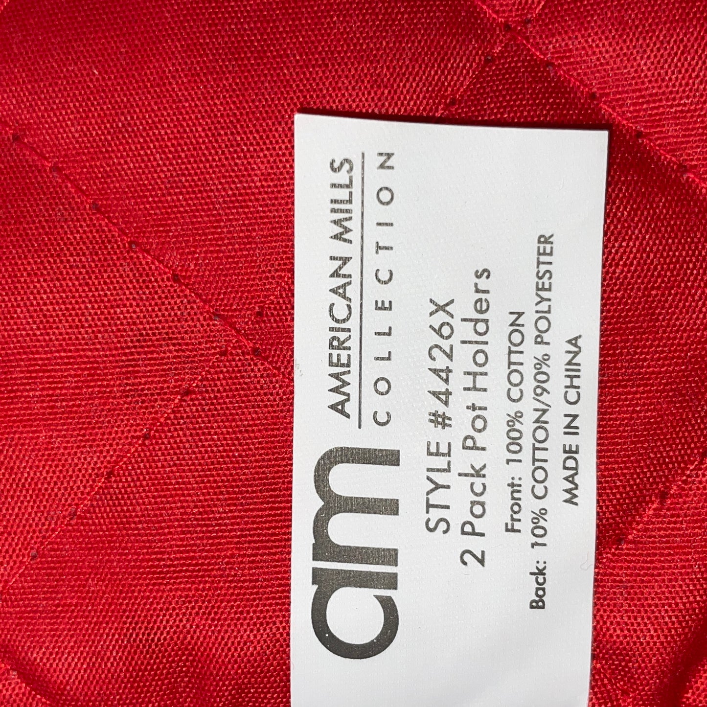 Oversized 2 pack Holiday Christmas printed pot holders Santa