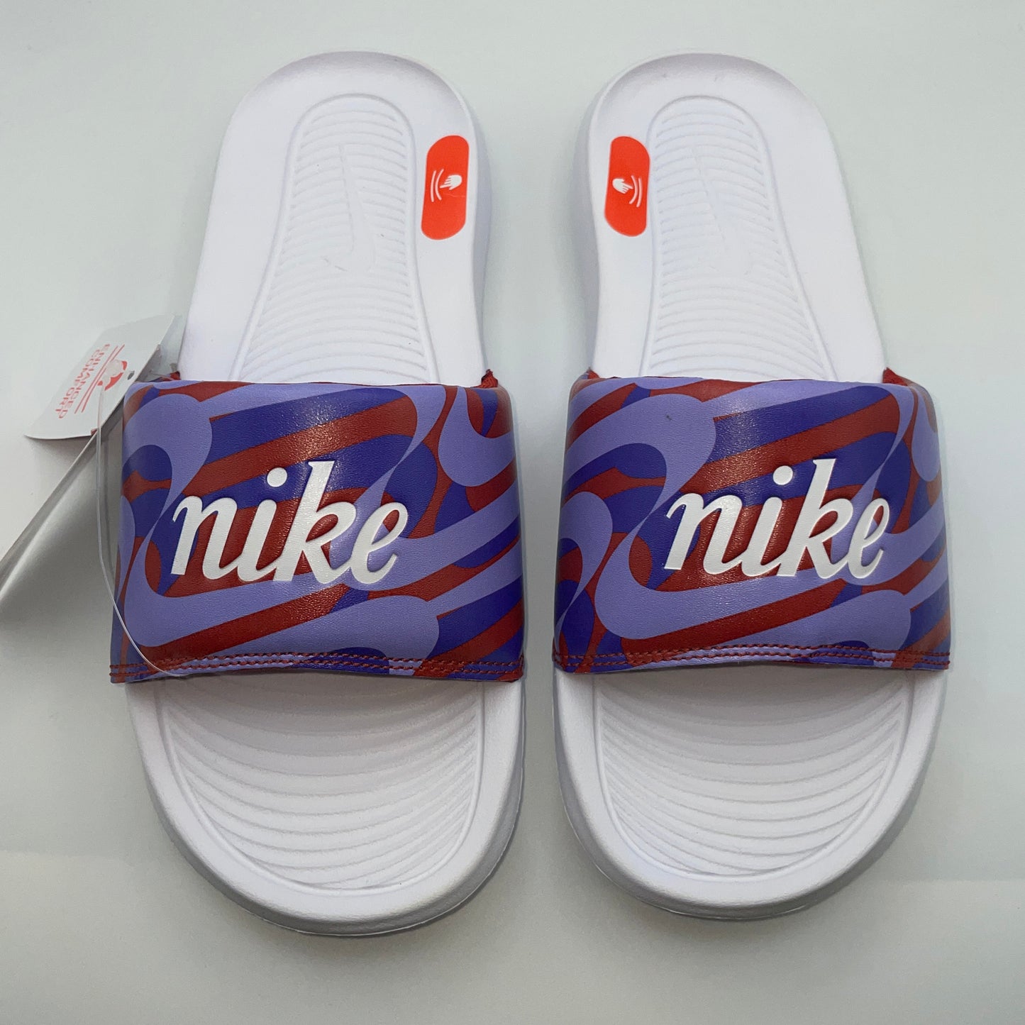 Women's Nike Logo Print Slipper Slides Sandals Swirl