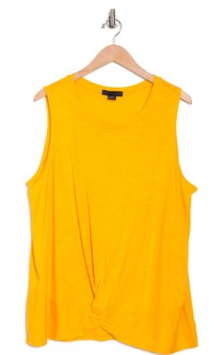 Women's Sleeveless Twist Hem Front Tank Top PLUS SIZE