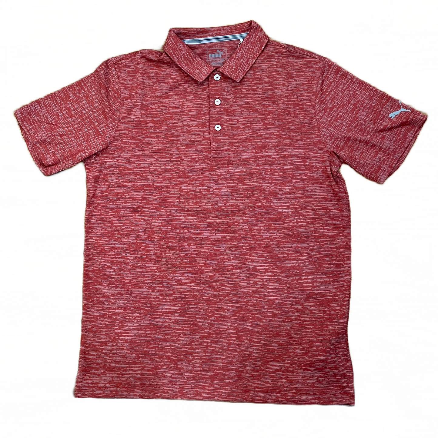 PUMA Men's Short Sleeve Polyester polo shirt Red