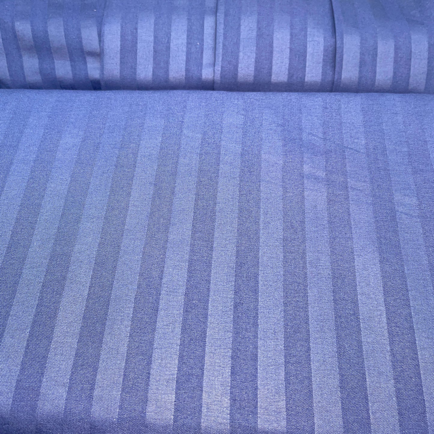 Luxury 6 piece Sheet Set Damask Stripe Soft 1800 Navy QUEEN
