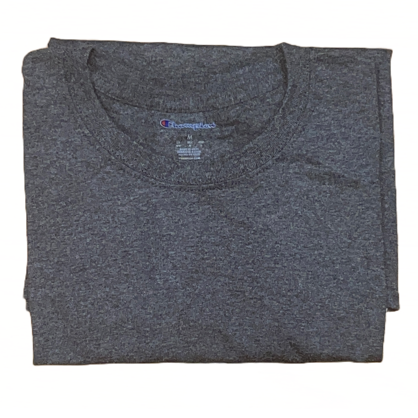 Men's 100% cotton Champion Short Sleeve Logo T-Shirt Charcoal Gray