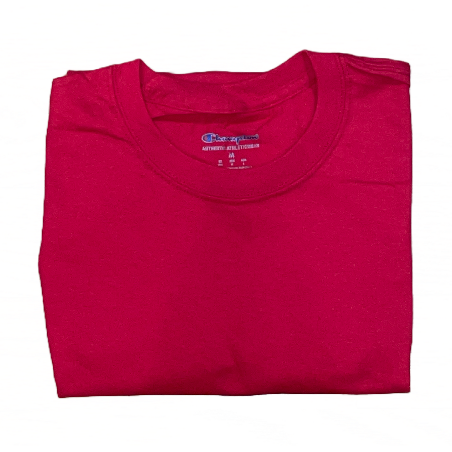 Men's 100% cotton Champion Short Sleeve Logo T-Shirt Red