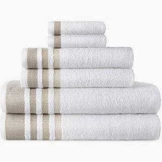 100% cotton Antimicrobial Towel Bath Towels WHITE STRIPE