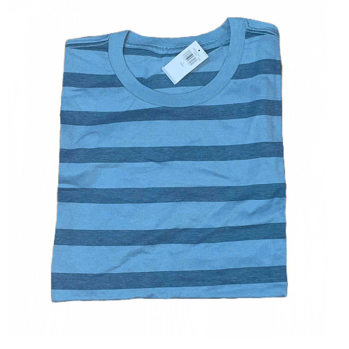 Men's Striped Crew-Neck T-Shirt for Men Blue