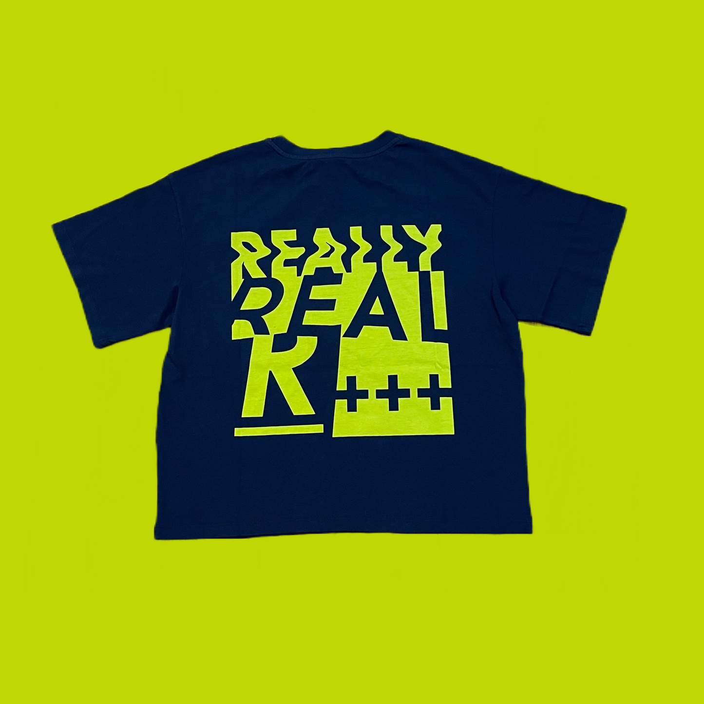 Women's Boxy Graphic Print " REALLY REAL" Tee T-Shirt
