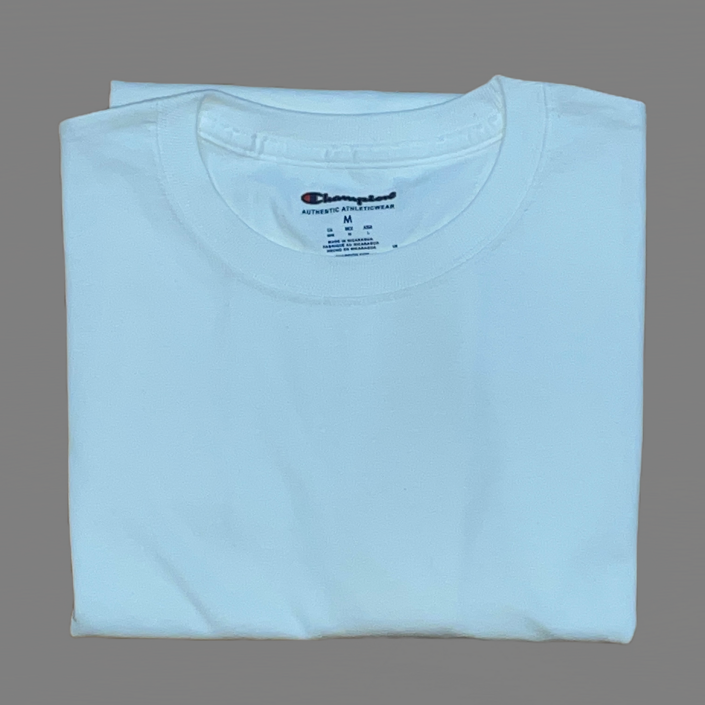 Men's 100% cotton Champion Short Sleeve Logo T-Shirt White