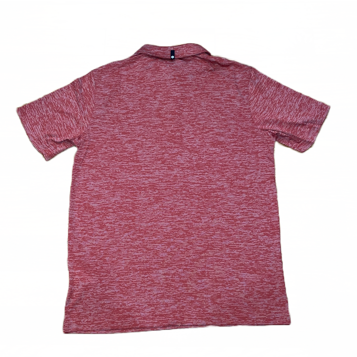 PUMA Men's Short Sleeve Polyester polo shirt DYED HEATHER RED