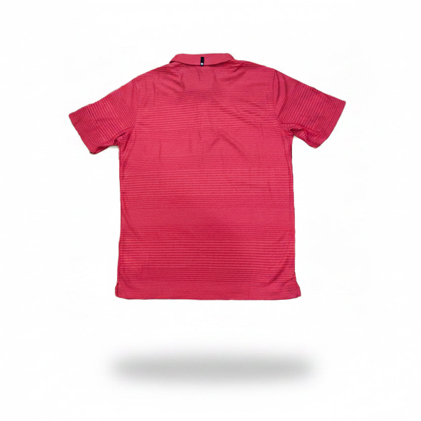 Men's Champion Tricot Stripe Jersey polo shirt RED