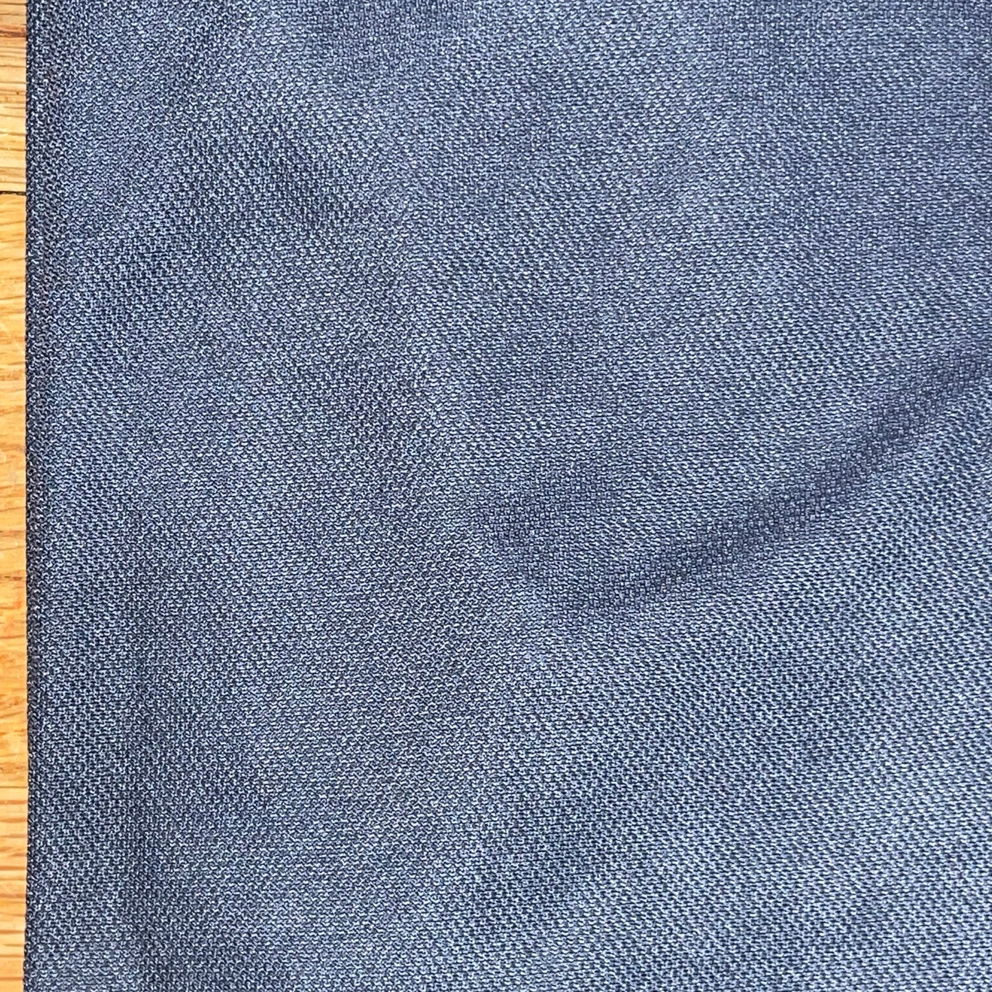 Men's Long Sleeve Polo Polyester Dress Shirt Navy Blue