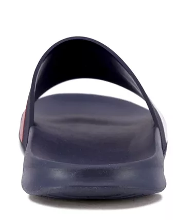 Men's Nautica Blue Two Tone Logo Slide Slippers