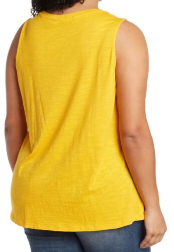 Women's Sleeveless Twist Hem Front Tank Top PLUS SIZE