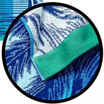 Bright & Colorful 40" W x 72" XL Oversized REVERSIBLE EXTRA-LARGE Towel Bath Sheets Beach Blue Sunset Palm Trees