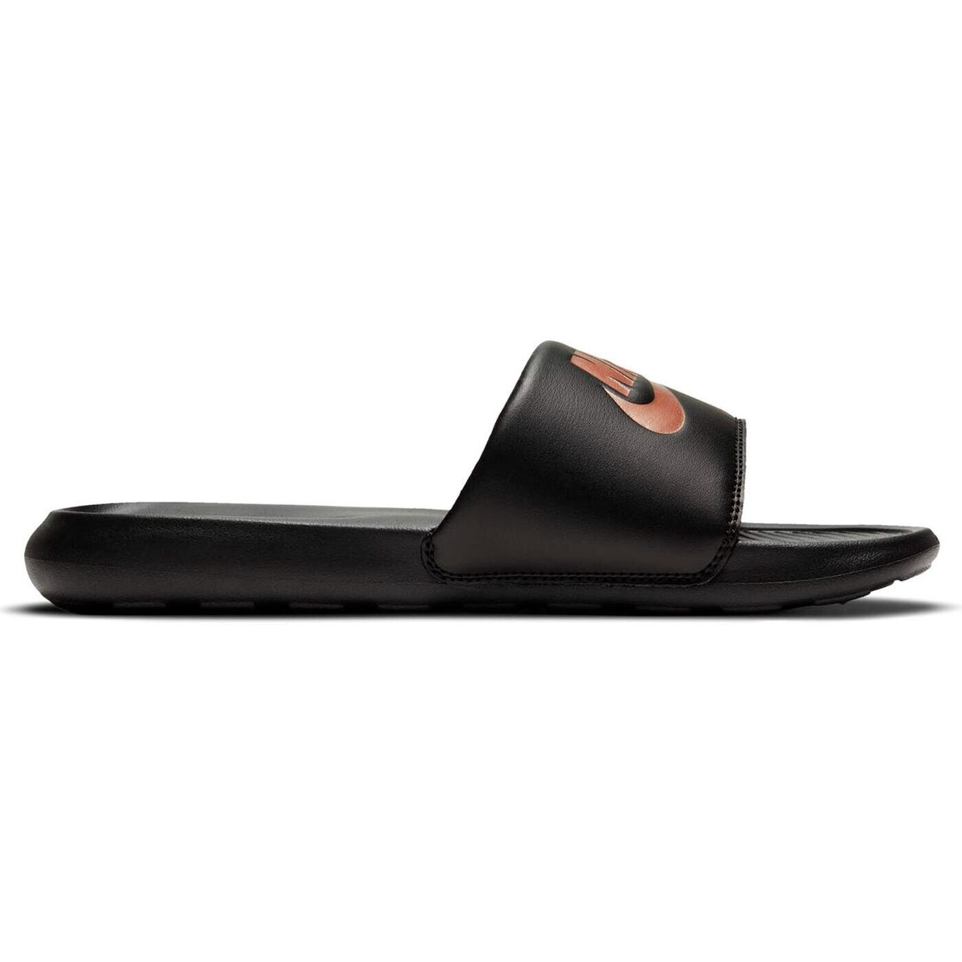 Women's Nike Logo Slipper Slides Sandals Bronze