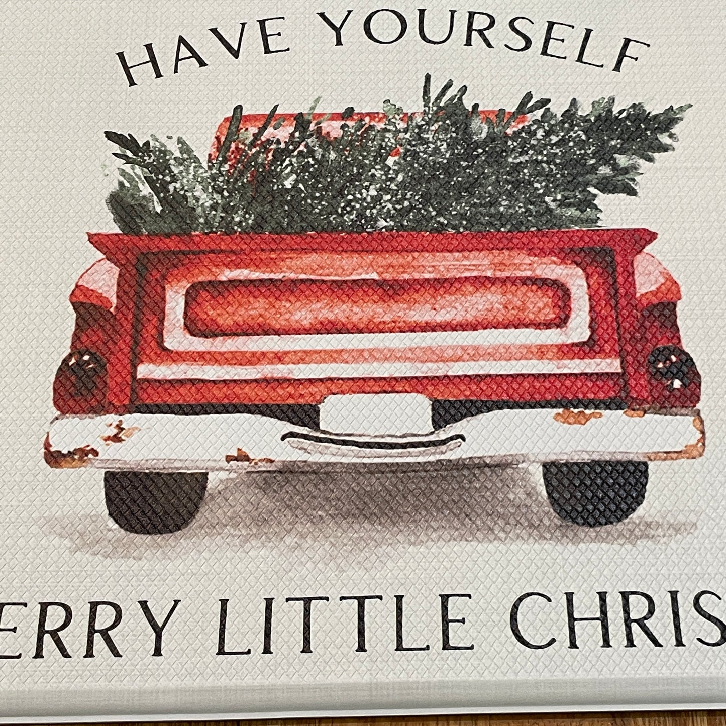 Christmas Holiday 30" x 18" Little Tree Multicolor Anti-Fatigue Kitchen Mat