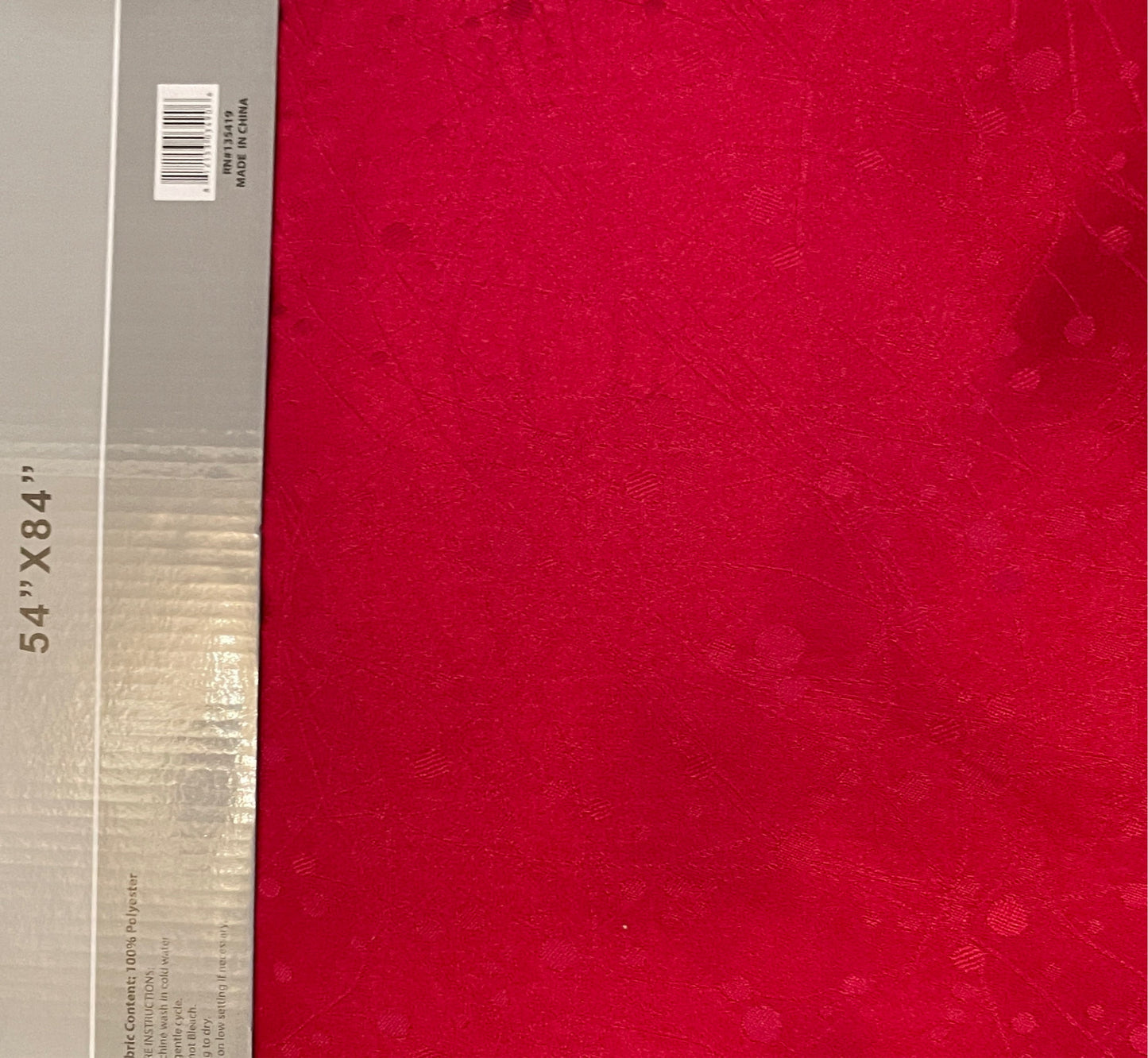 Christmas winter berries Holiday Red Curtain 54 X 84