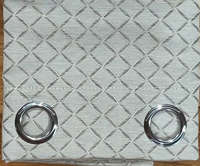 NEW DANIELLE GREY Geometric Shape patterned curtain drapes