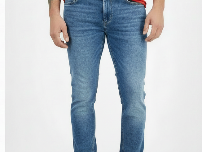 Men's Straight-Fit Birch Jeans 32" inseam Jeans Medium Light