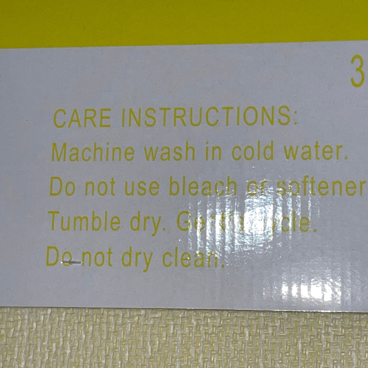 Soft 3 piece bathroom Mats Rug set Yellow
