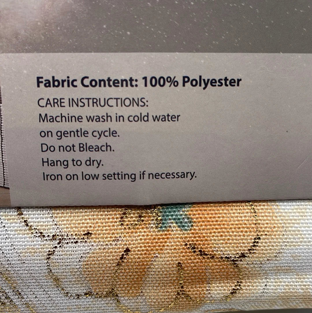 DANIELLE Printed Floral Pattern Panel Curtain with 8 grommets Yellow