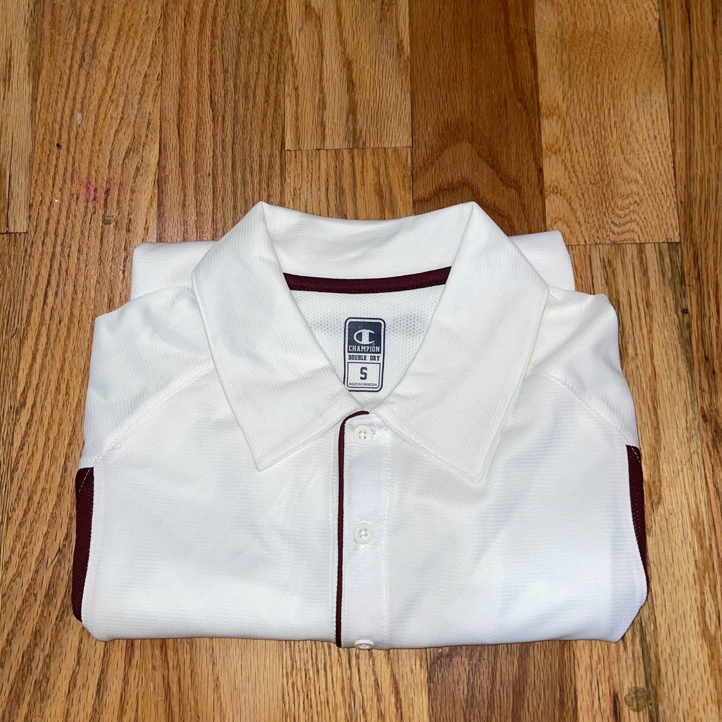 Champion men's Mesh Insert Color Stripe polo shirt S