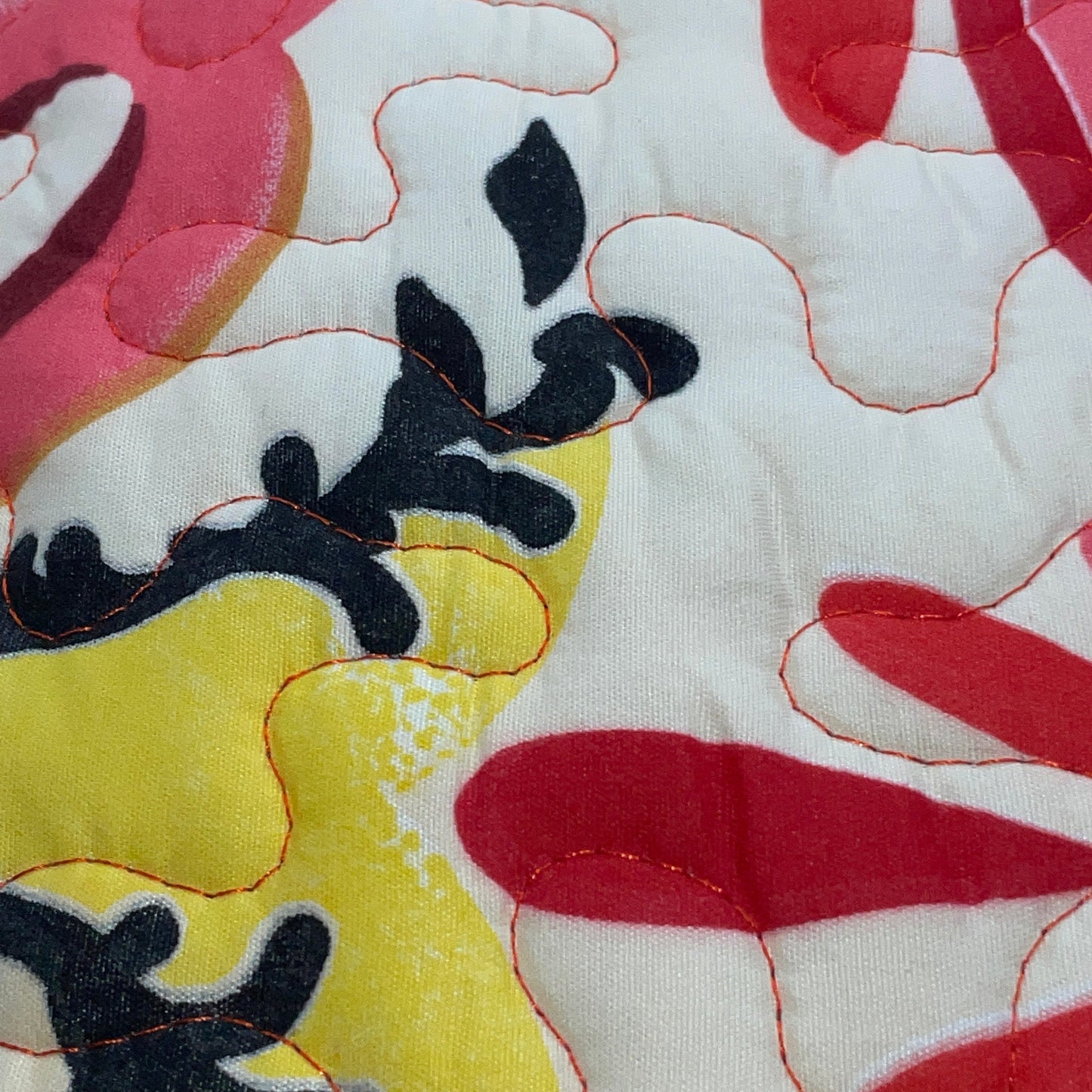 9 Piece Quilt w Sheet Set Medallion Reversible Pattern Print Red KING