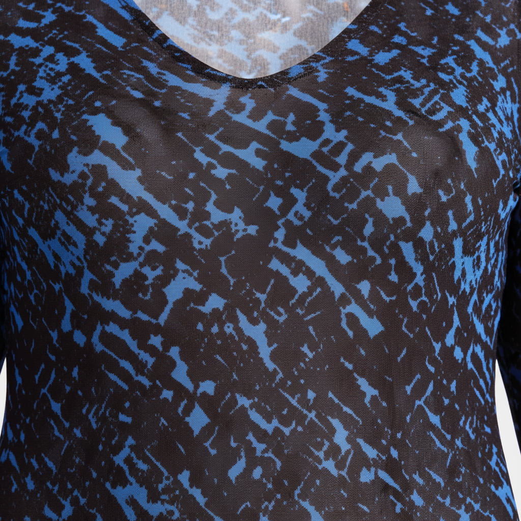 NEW  Women's PLUS  V Neck Mesh Bodysuit Long sleeve