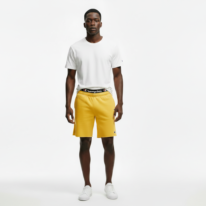 Men's Champion® 10-Inch Powerblend Fleece Shorts Golden Yellow