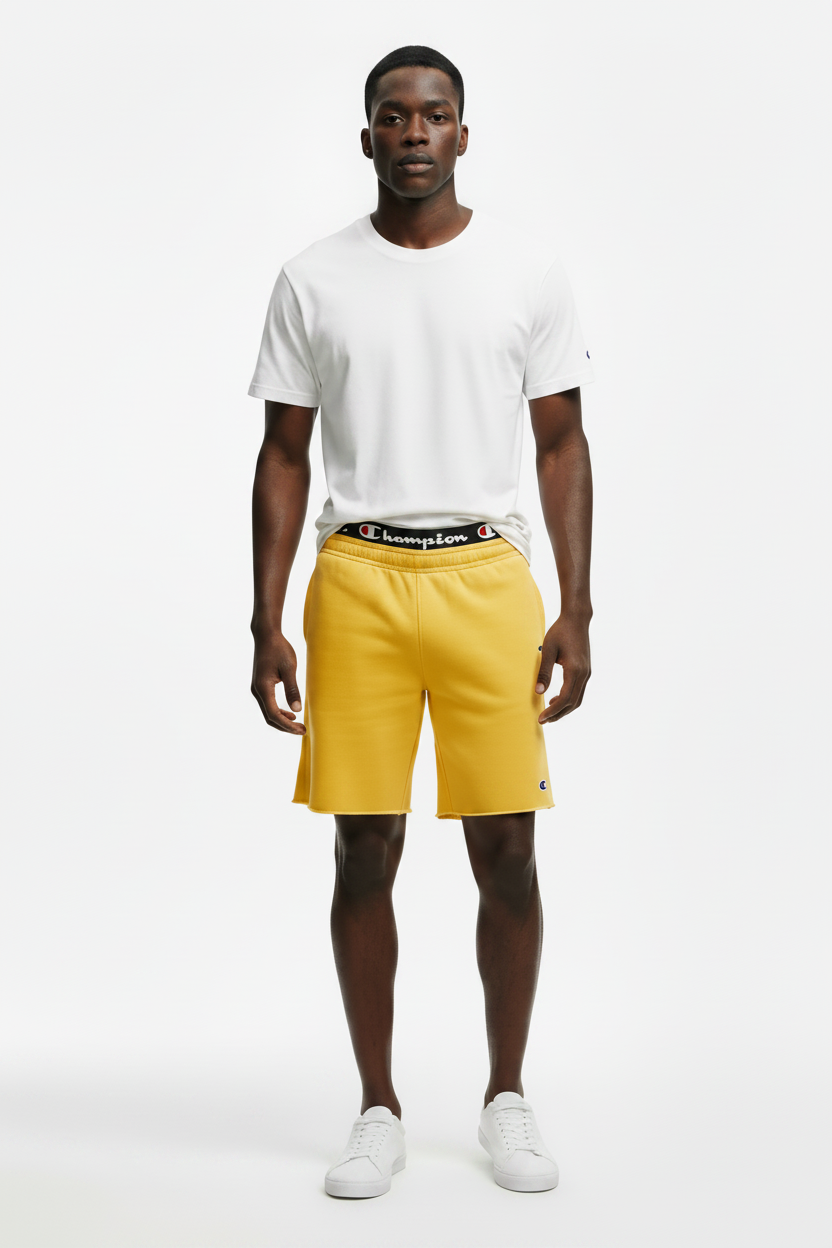 Men's Champion® 10-Inch Powerblend Fleece Shorts Golden Yellow