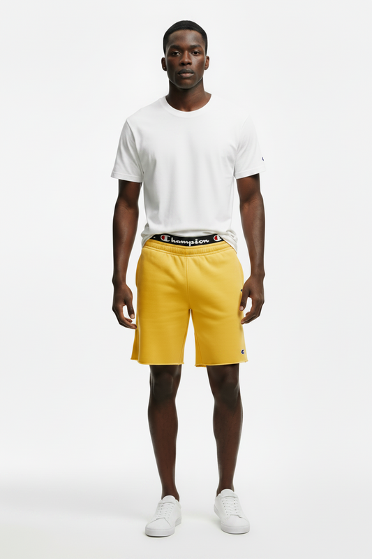 Men's Champion 10-Inch Powerblend Fleece Shorts GOLDEN YELLOW