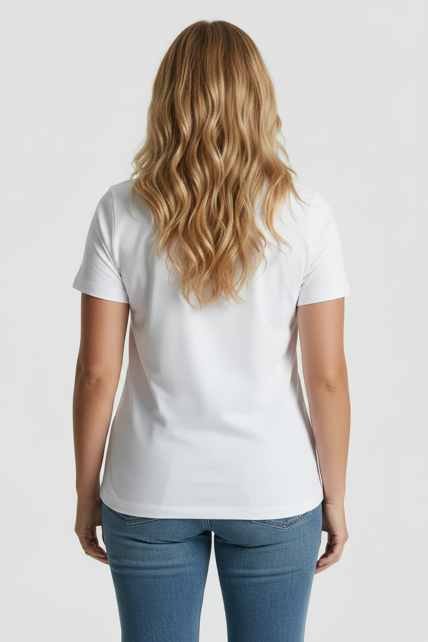 Women's DKNY JEANS STACKED MINI RHINESTONE LOGO CREW NECK