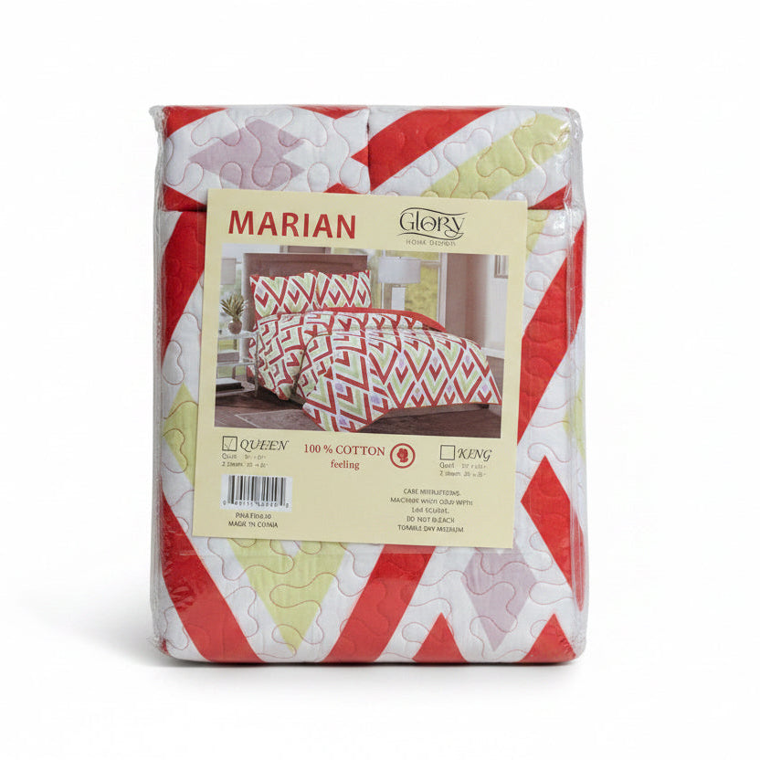 3 Piece Quilt Set REVERSIBLE Pattered Printed  Bedding Bed MONICA TWIN  Sizes