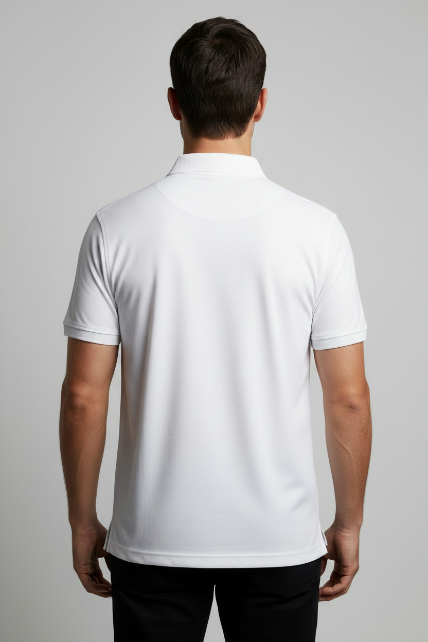 Men's Soft Touch Interlock Polo White