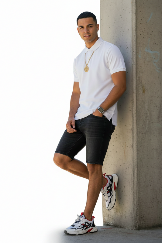 Men's Soft Touch Interlock Polo White