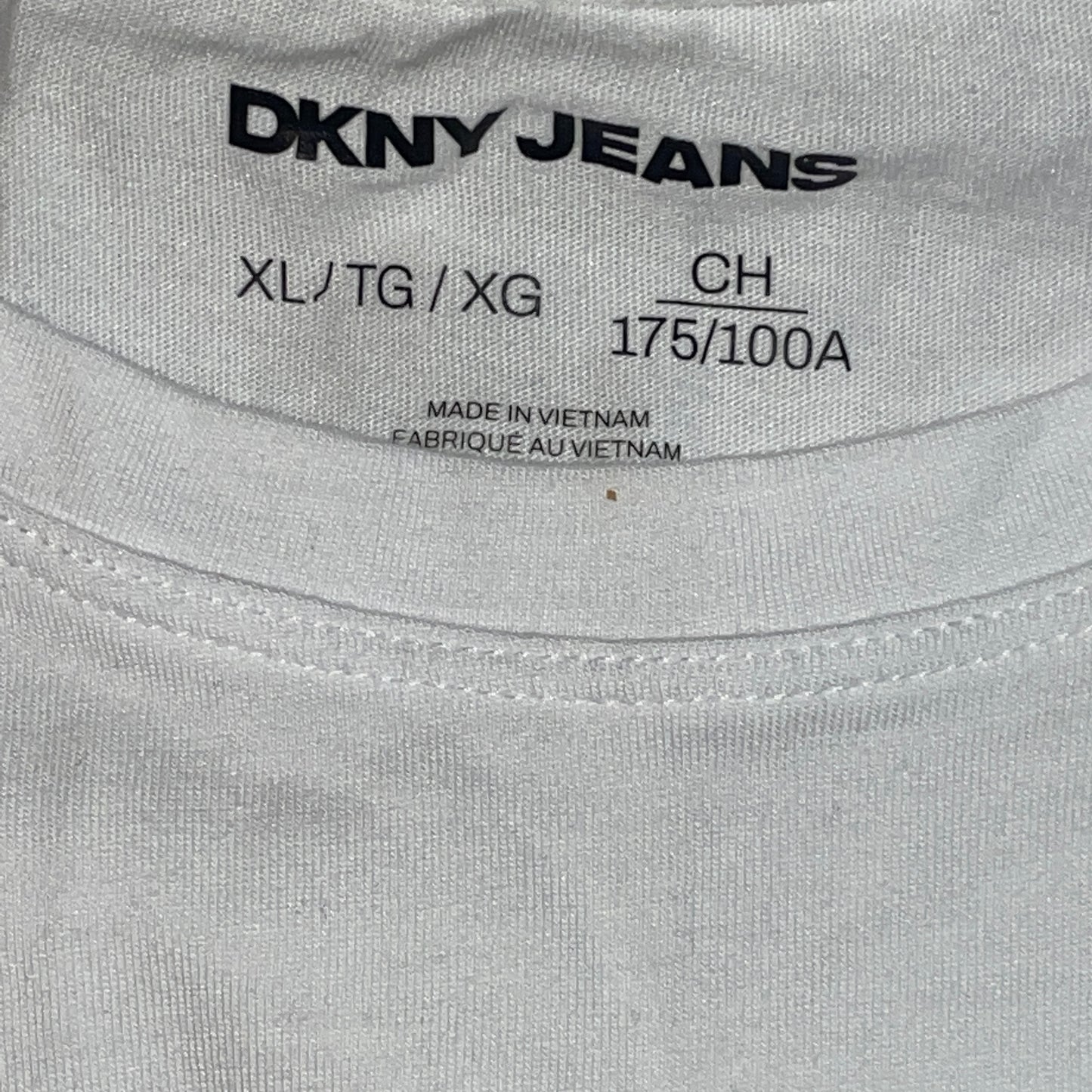 Women's DKNY JEANS STACKED MINI RHINESTONE LOGO CREW NECK