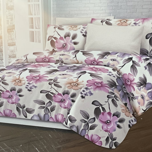 Patterned  Printed FULL SIZE  Sheet Sets Pattern Printed LILAC-PINK