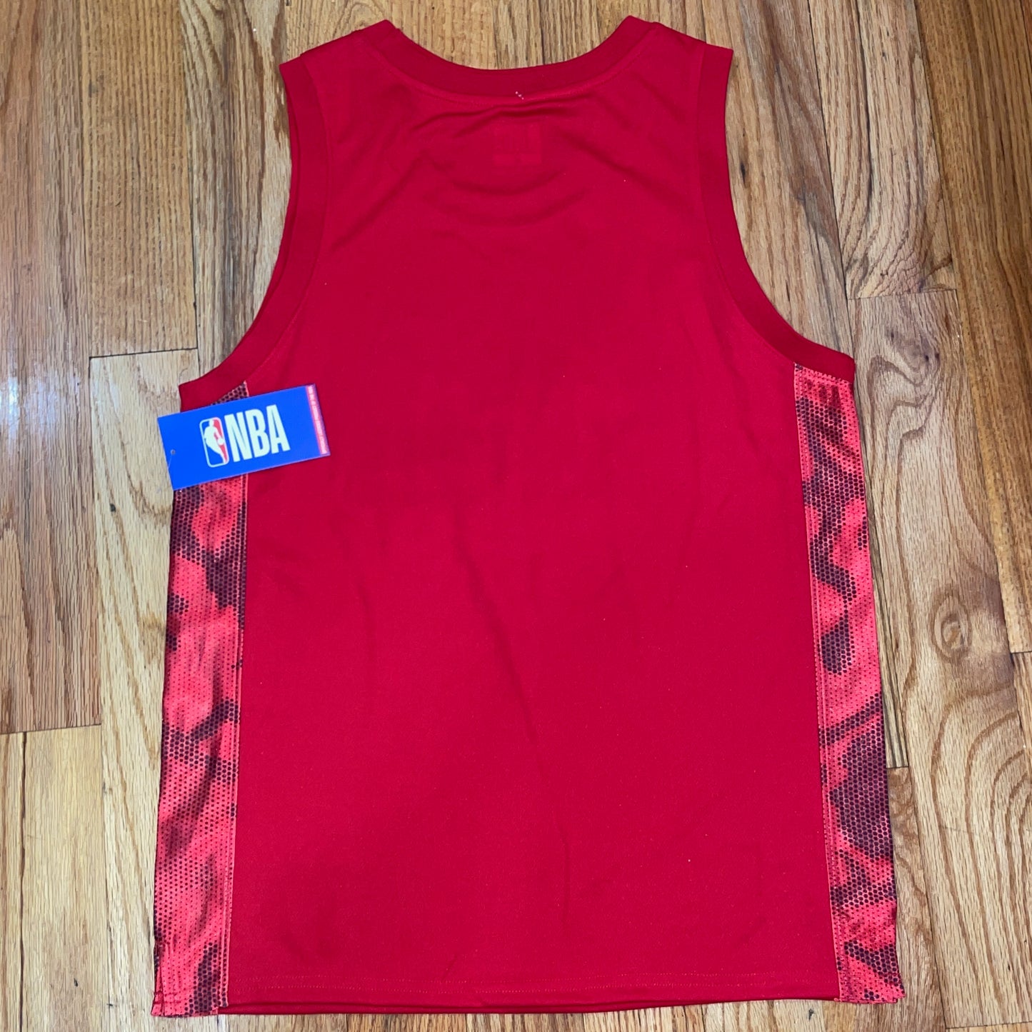 Men's NBA Red Basketball Mosaic Tank Vest Jersey