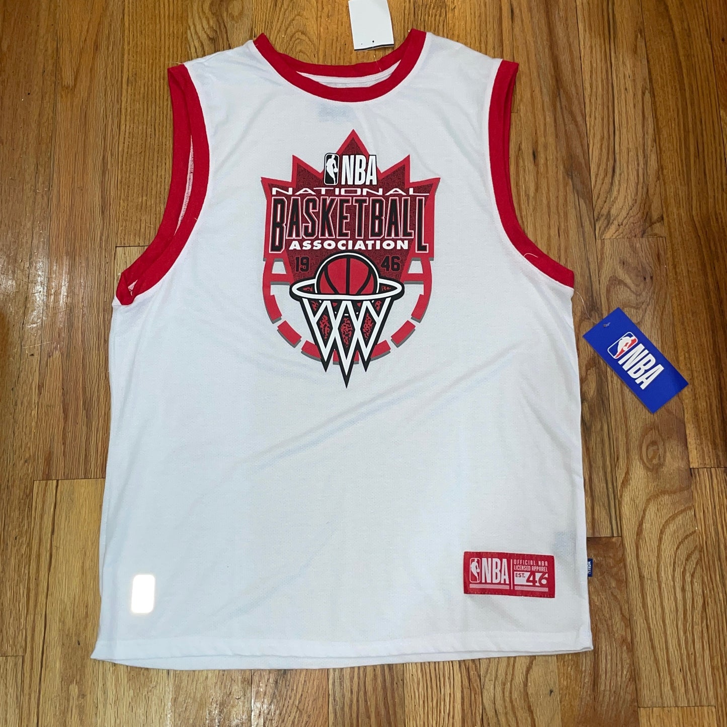 Men's NBA Red Basketball Mosaic Tank Vest Jersey