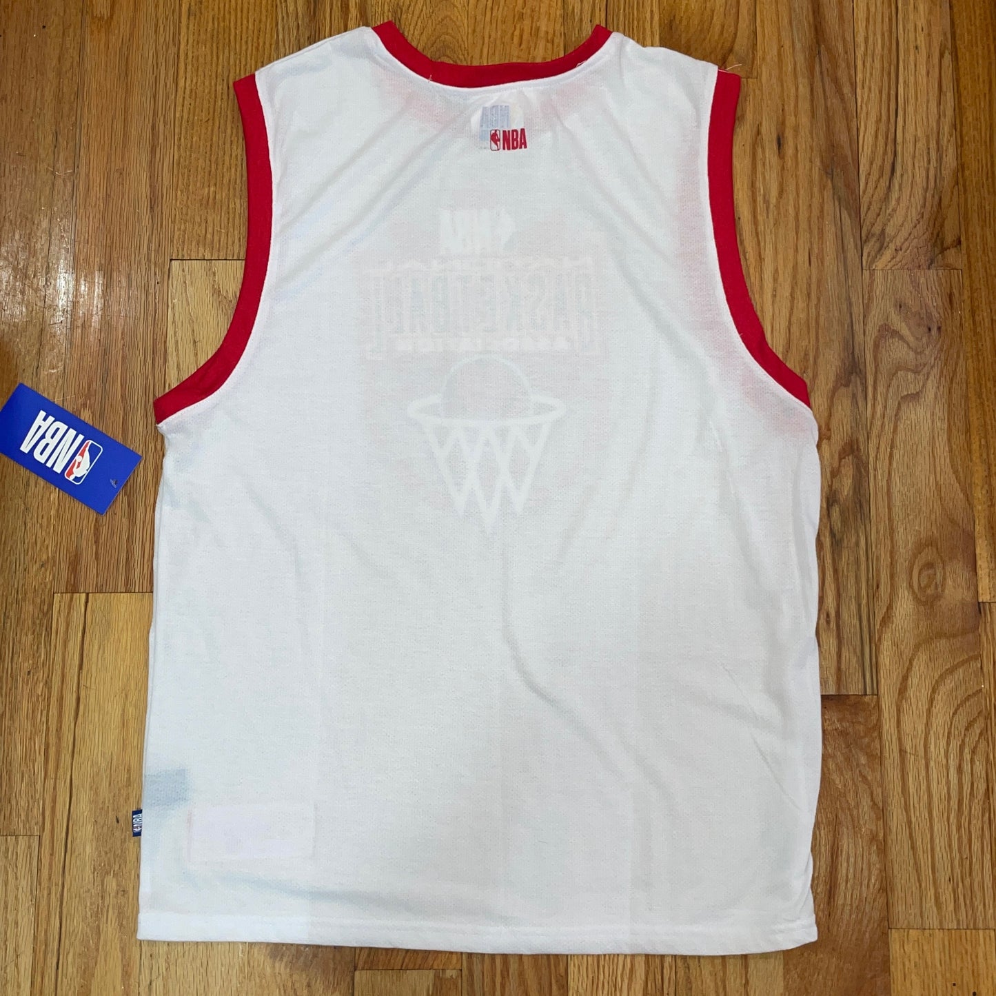 Men's NBA Red Basketball Mosaic Tank Vest Jersey