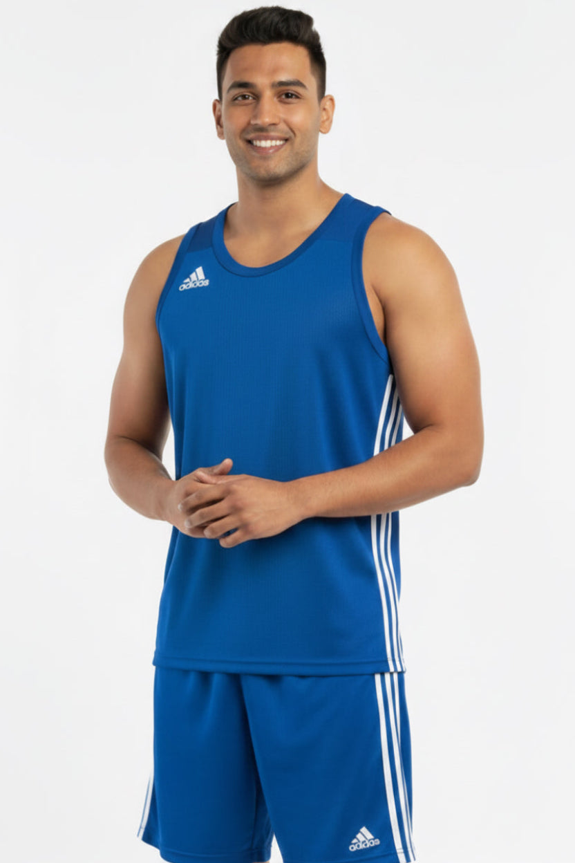 Men's ADIDAS Blue Mesh Tank Top Shirt